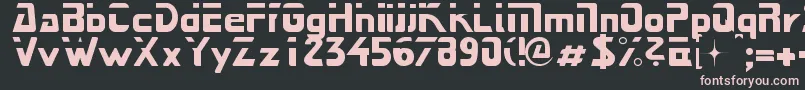 Next Font – Pink Fonts on Black Background