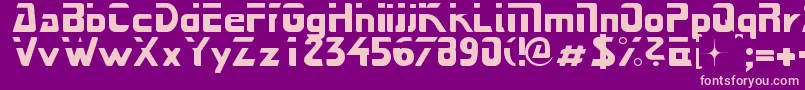 Next Font – Pink Fonts on Purple Background