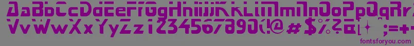 Next Font – Purple Fonts on Gray Background