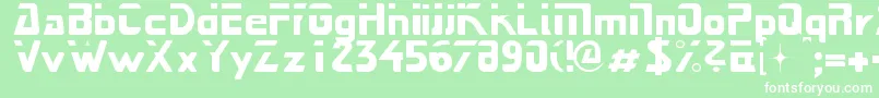 フォントNext – 緑の背景に白い文字