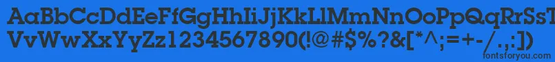 TorrentGraphicSsiSemiBold Font – Black Fonts on Blue Background