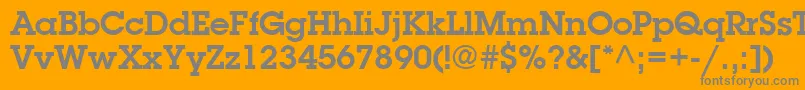 TorrentGraphicSsiSemiBold Font – Gray Fonts on Orange Background