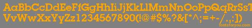 TorrentGraphicSsiSemiBold Font – Orange Fonts on Gray Background