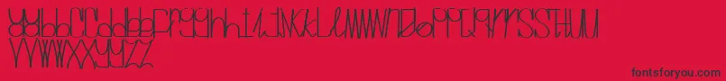 MrvanillaRegular Font – Black Fonts on Red Background