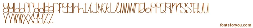 MrvanillaRegular Font – Brown Fonts on White Background