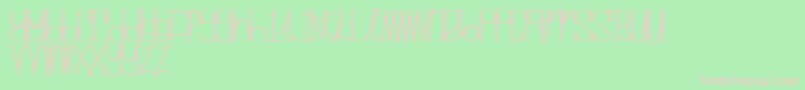 MrvanillaRegular Font – Pink Fonts on Green Background