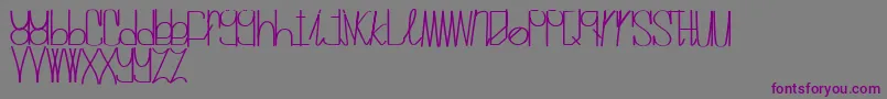 MrvanillaRegular-fontti – violetit fontit harmaalla taustalla