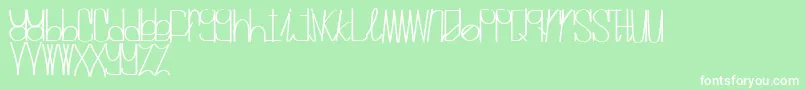 MrvanillaRegular Font – White Fonts on Green Background