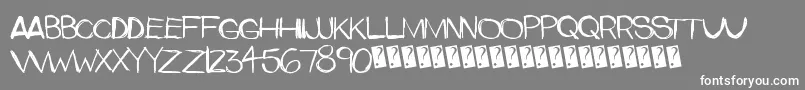 Upperside Font – White Fonts on Gray Background