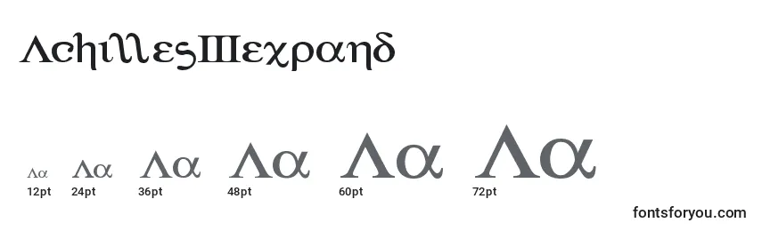 Achilles3expand Font Sizes