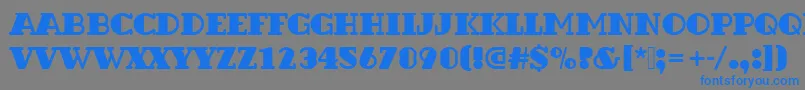 Dextorbladro1フォントについての詳細 フォントDextorbladro1 – 灰色の背景に青い文字