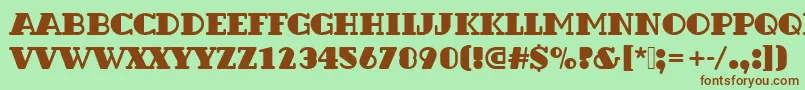More about Dextorbladro1 Font Dextorbladro1 Font – Brown Fonts on Green Background