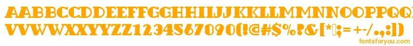 Шрифт Dextorbladro1 – оранжевые шрифты на белом фоне