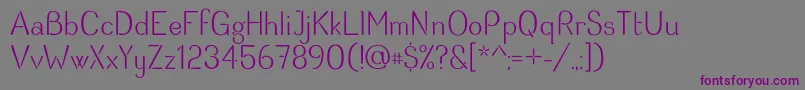 Шрифт Haven – фиолетовые шрифты на сером фоне