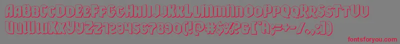 Xmasxpress3D Font – Red Fonts on Gray Background