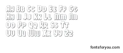 Überblick über die Schriftart Xmasxpress3D