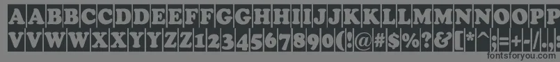 ACooperblackcm Font – Black Fonts on Gray Background
