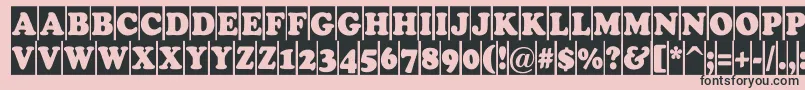 ACooperblackcm Font – Black Fonts on Pink Background