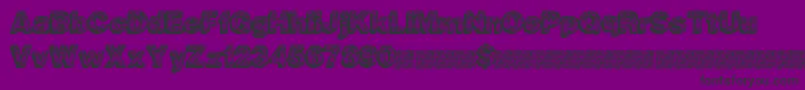 Animalplanet Font – Black Fonts on Purple Background