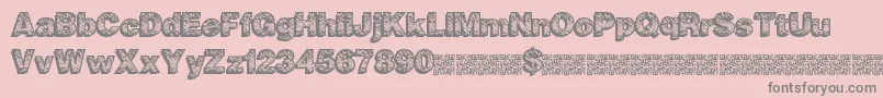 Animalplanet Font – Gray Fonts on Pink Background