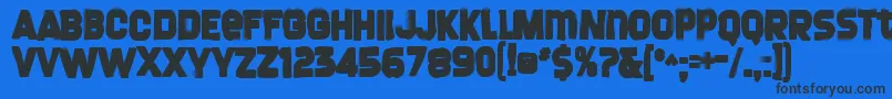 Screengemink Font – Black Fonts on Blue Background