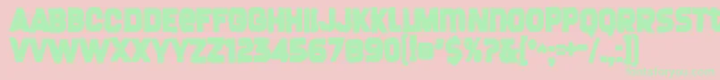 Screengemink Font – Green Fonts on Pink Background