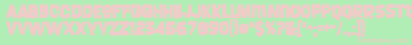 Screengemink Font – Pink Fonts on Green Background