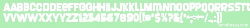 Screengemink Font – White Fonts on Green Background