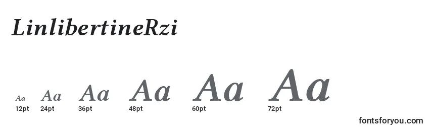 LinlibertineRzi Font Sizes