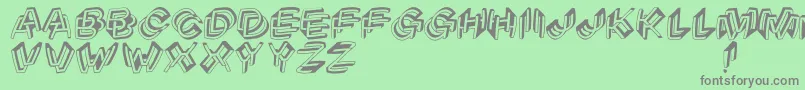 Architypograpsychodeliqu Font – Gray Fonts on Green Background