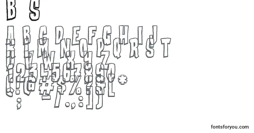 BadStories Font – alphabet, numbers, special characters
