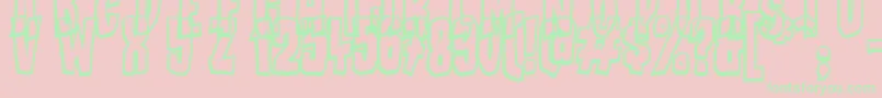 BadStories Font – Green Fonts on Pink Background