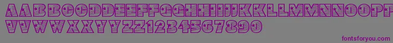 Youngstar Font – Purple Fonts on Gray Background