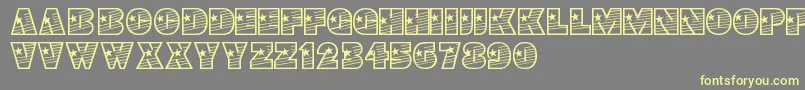 Youngstar Font – Yellow Fonts on Gray Background