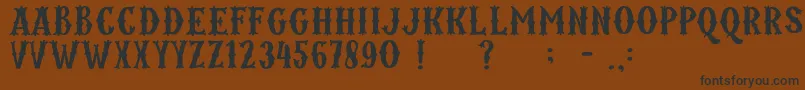 Kordes Font – Black Fonts on Brown Background