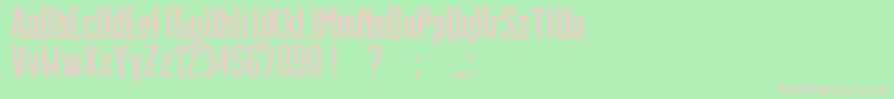 GrandFinale Font – Pink Fonts on Green Background