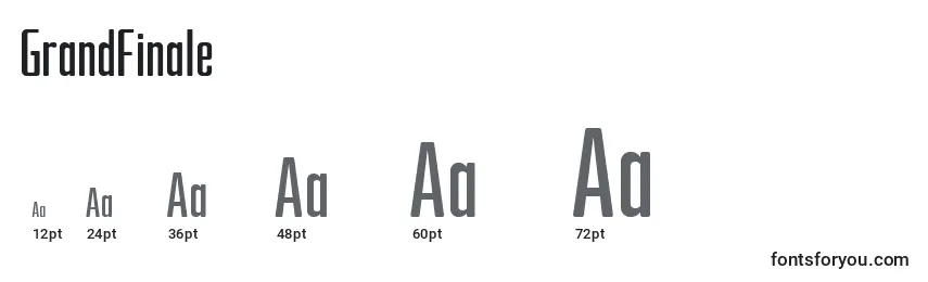 GrandFinale Font Sizes