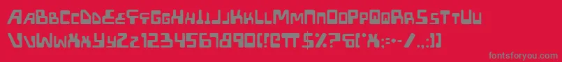 Xped Font – Gray Fonts on Red Background