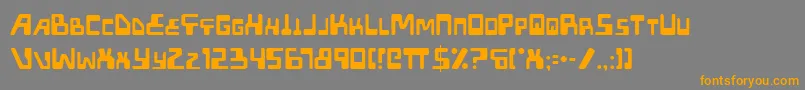 Xped Font – Orange Fonts on Gray Background