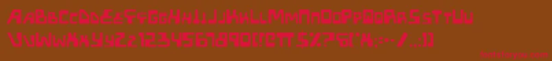 Xped Font – Red Fonts on Brown Background