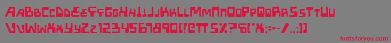 Xped Font – Red Fonts on Gray Background