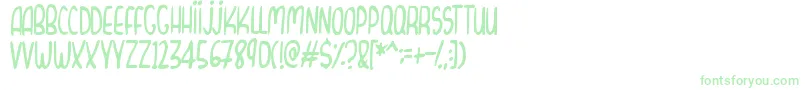 Weitere Informationen zur CurvyThins-Schriftart CurvyThins-Schriftart – Grüne Schriften