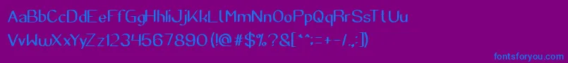 fuente SuperCreative – Fuentes Azules Sobre Fondo Morado