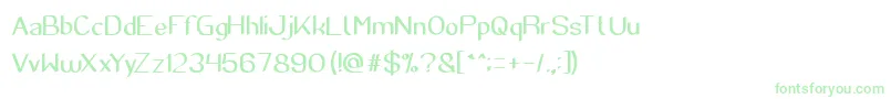 SuperCreative Font – Green Fonts on White Background