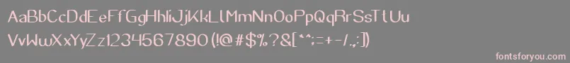 SuperCreative Font – Pink Fonts on Gray Background