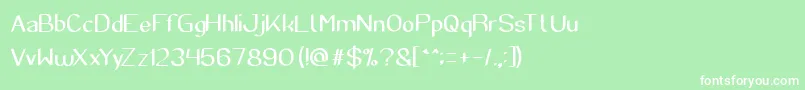SuperCreative Font – White Fonts on Green Background