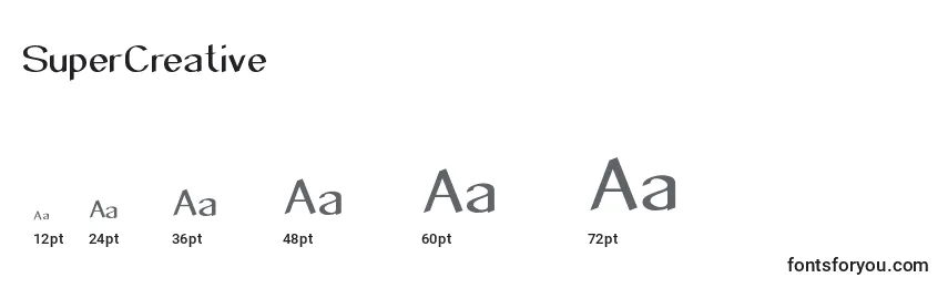 SuperCreative Font Sizes