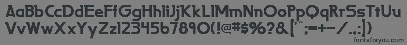 LaperutaflfBold Font – Black Fonts on Gray Background