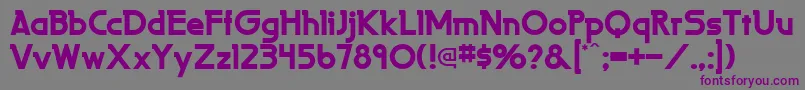 LaperutaflfBold Font – Purple Fonts on Gray Background