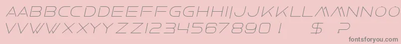 FaxineSkyBolditalic Font – Gray Fonts on Pink Background